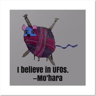 I Believe In UFOs--Mo'hara © Oddities Posters and Art